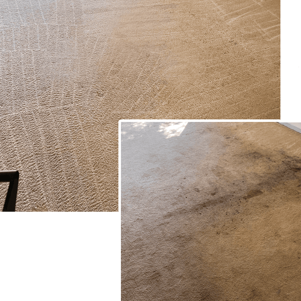 Carpet before and after a CT’s Best cleaning
