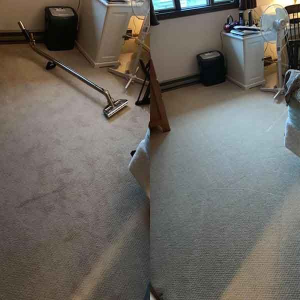 Before and After Carpet Cleaning