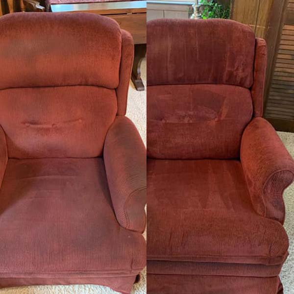 Upholstery Cleaning Before and After